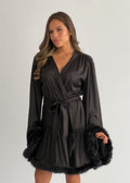 Short Silk Robe
