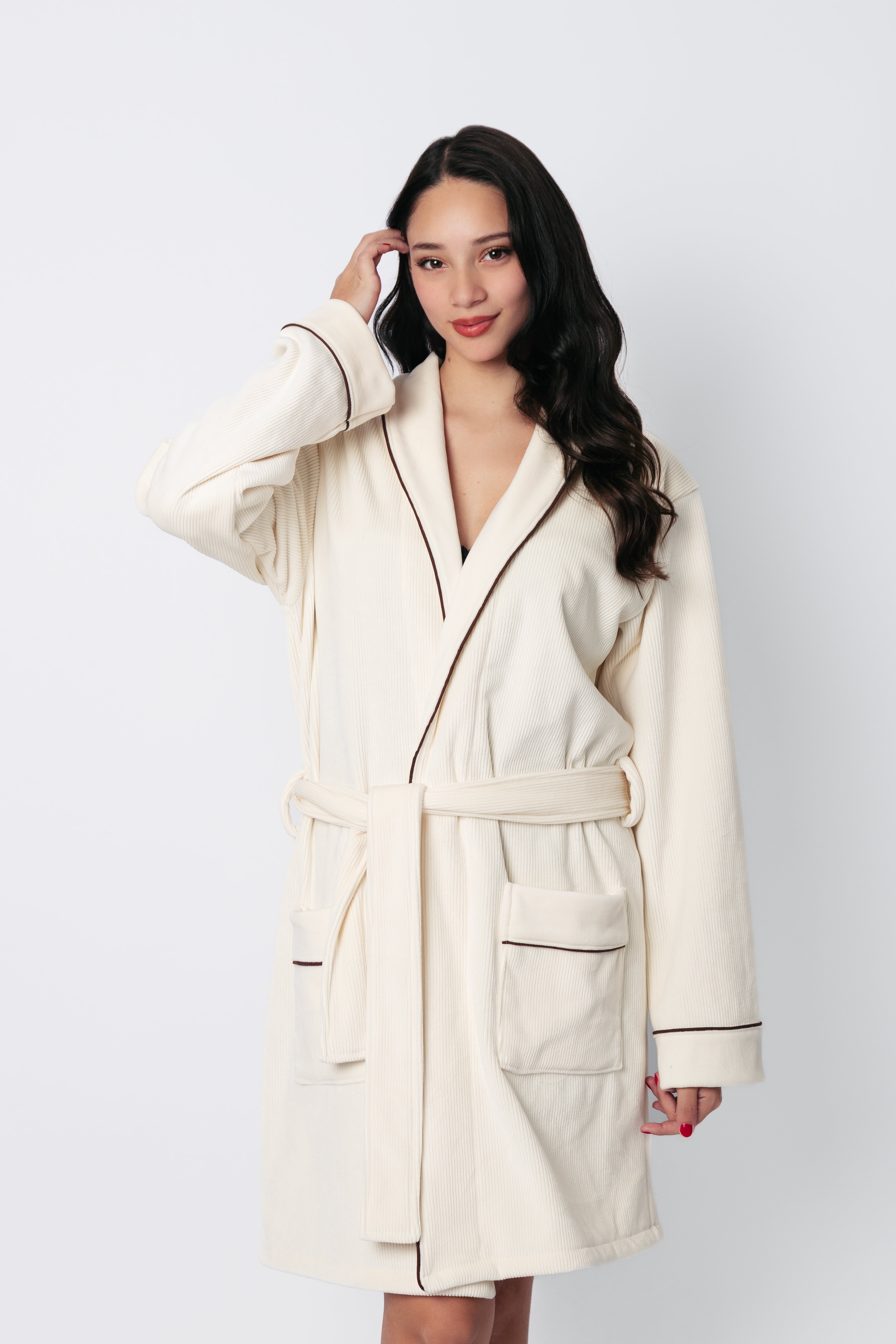 Robe - Pearl and Brown