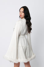 Short Silk Robe