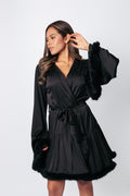 Short Silk Robe
