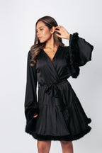 Short Silk Robe