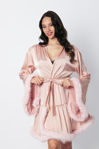 Short Silk Robe
