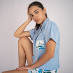 Silk Set - Aqua Petals